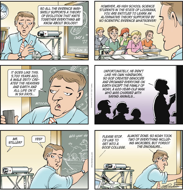 Creationism in the classroom.
