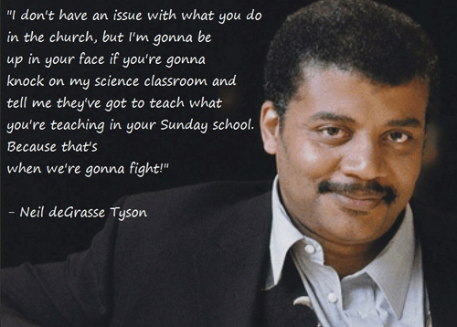 Neil Degrasse Tyson fights for science.