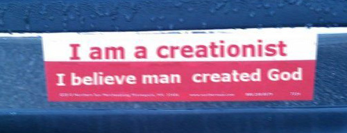 man created god