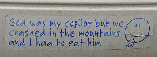 god was my copilot, but I ate him