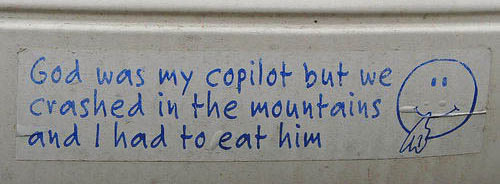 god was my copilot, but I ate him
