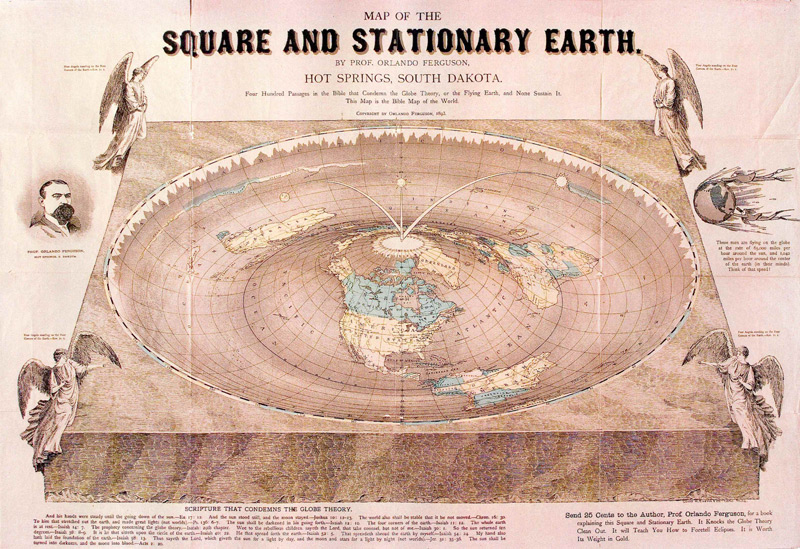 The  map of Earth if you take the Bible literally.