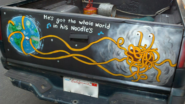 He's got the whole world in his noodles.