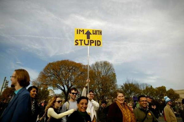 I'm with stupid