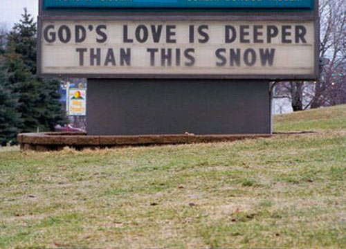 God's love is deep