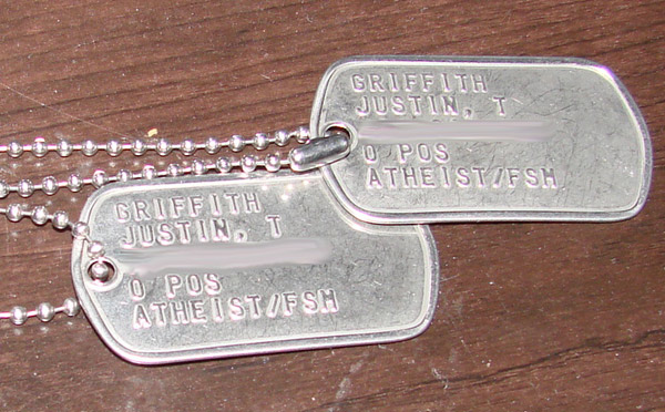 atheist dog tags